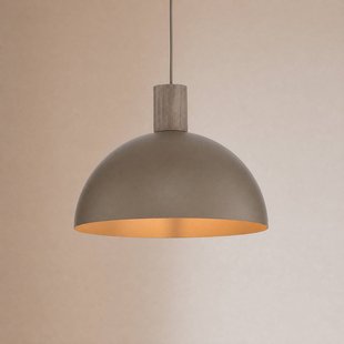 TK Lighting Hanglamp Oslo, zandkleurig, metaal, Ø 34 cm, E27
