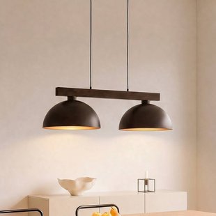 TK Lighting Hanglamp Oslo, bruin, 2-lamps, 83 cm lang, E27