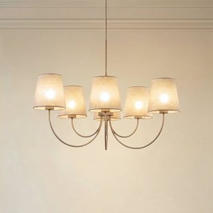 TK Lighting Candi kroonluchter, beige/zandkleurig, 6-lamps, Ø 85 cm, E27