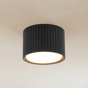 TK Lighting Downlight Ferro, zwart, kunststof, 6 cm hoog, GX53