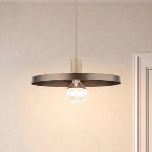 TK Lighting Hanglamp Sila, bruin/zandkleurig, metaal, Ø 45 cm, E27