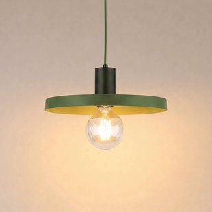 TK Lighting Hanglamp Sila, groen, metaal, Ø 30 cm, E27