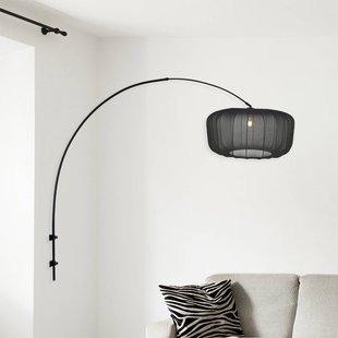 Steinhauer Wandlamp Sparkled Light 4410ZW, zwart/zwart nylon, E27