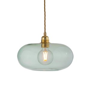 EBB & FLOW hanglamp Horizon, groen, glas, Ø 29 cm