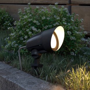 Philips prikspot Cylr, zwart, stekker, IP44, GU10