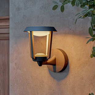 Philips LED buiten wandlamp Nuvy, antraciet, metaal, IP44