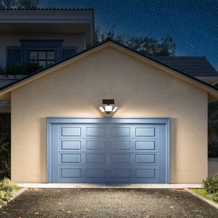 Philips LED lamp op zonne-energie Zyren, zwart, 3.000 K, sensor, IP65