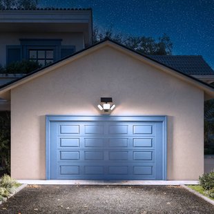 Philips LED lamp op zonne-energie Zyren, zwart, 5.000 K, sensor, IP65