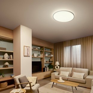Philips LED plafondlamp Superslim, wit, CCT, dimbaar