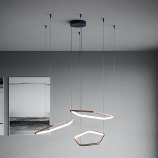 Stars of Light LED hanglamp Estrella, brons, 3-lamps, CCT