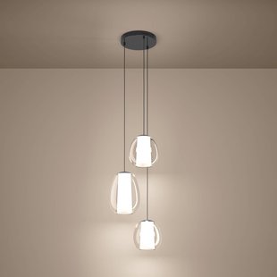 Stars of Light LED hanglamp Menorca nikkel 42 cm 3-lamps CCT