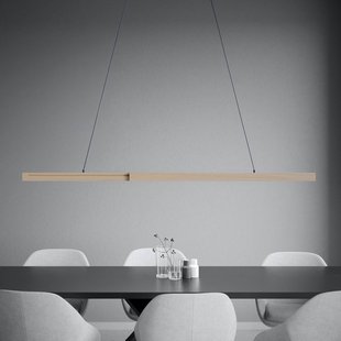 Stars of Light LED hanglamp Montebuono, hout 180 cm, dimbaar