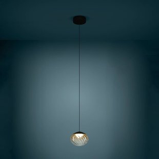 Stars of Light LED hanglamp Pantoja zwart/amber 24 cm CCT