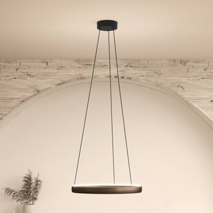 Stars of Light LED hanglamp Trabuco, bruin, Ø 80 cm CCT
