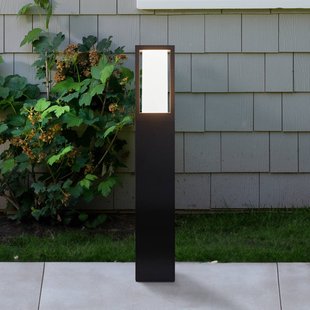 Searchlight Sokkellamp Avenue, zwart, hoogte 45 cm, metaal