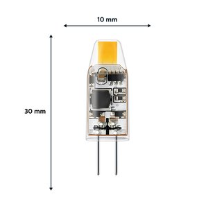 Philips LED lamp, G4, 1 W, 2.700 K, helder, set van 2