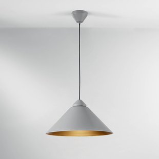 Luce Ambiente Design Hanglamp Big Bang grijs/goudkleurig, Ø 49 cm, metaal
