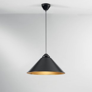 Luce Ambiente Design Hanglamp Big Bang zwart/goudkleurig, Ø 49 cm, metaal