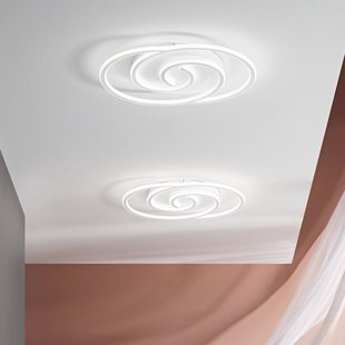 Luce Ambiente Design LED wandlamp Cayman Ovale, wit, hoogte 60 cm, metaal, CCT