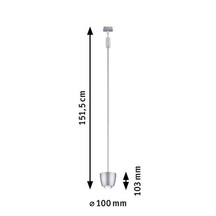 Paulmann URail Smart LED-railpendel Tyros, chroom CCT RGB