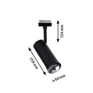 Paulmann URail Smart LED-railspot Tarie, zwart CCT RGB