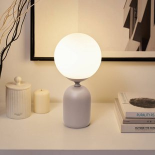 Pauleen tafellamp GLOWING CHARM, grijs, 30 cm, keramiek/glas