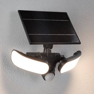 Paulmann Sonlig zonne-buitenwandlamp, antraciet, sensor, IP65