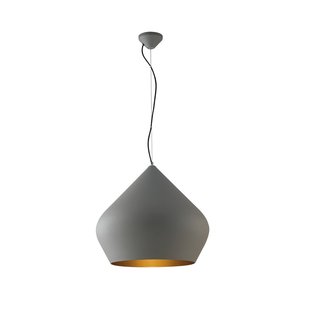 Luce Ambiente Design Hanglamp Tholos, grijs/goudkleurig, Ø 52 cm, metaal
