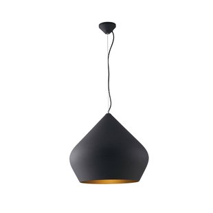 Luce Ambiente Design Hanglamp Tholos, zwart/goudkleurig, Ø 52 cm, metaal
