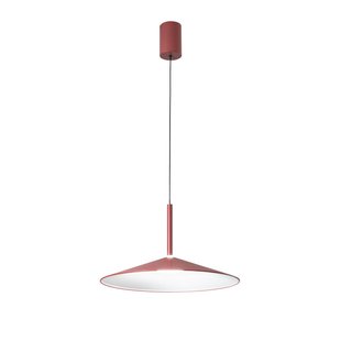Luce Ambiente Design LED hanglamp Khan, rood, Ø 48 cm, metaal, CCT
