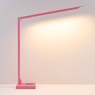 Molto Luce LED bureaulamp FLOYD ACCU, roze, 55 cm, CCT, dimbaar