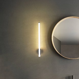 Molto Luce LED wandlamp VINA UP M, zwart, hoogte 60 cm, IP44, CCT