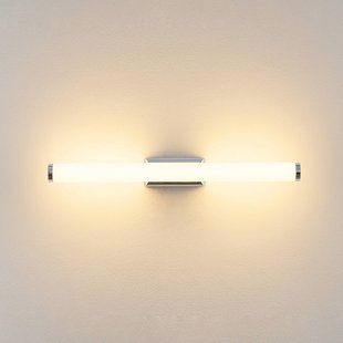 Molto Luce LED wandlamp VINA S, chroomkleurig, breedte 40 cm, IP44, CCT