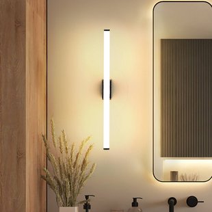 Molto Luce LED wandlamp VINA M, zwart, breedte 60 cm, IP44, CCT