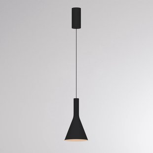 Molto Luce LED hanglamp LORA I, zwart, Ø 15 cm, dimbaar, 40°, CCT