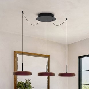 Molto Luce LED hanglamp LORA III, zwart, Ø 36 cm, dimbaar, 40° CCT
