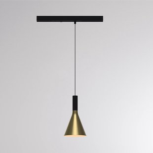 Molto Luce LED-railpendel LORA I, messing, Ø 15 cm, 40° CCT, 3-fasig