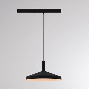 Molto Luce LED-railpendel LORA III, zwart Ø 36 cm 40° CCT 3-fasig