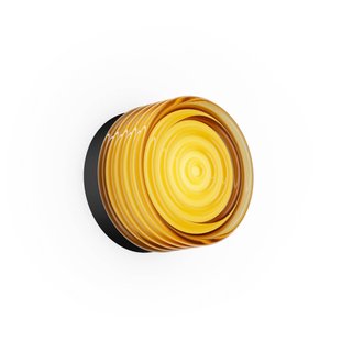 Wever & Ducré Lighting WEVER & DUCRÉ LED-wandlamp Hajo zwart/amber, kleurweergave 2700K