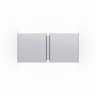 Wever & Ducré Lighting WEVER &amp; DUCRÉ Wandlamp CG Square aluminium, 21 cm, 2-lamps