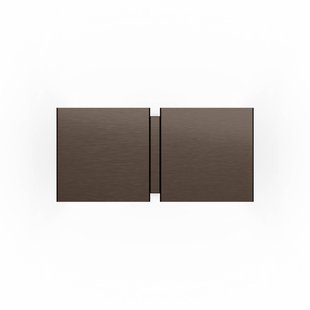 Wever & Ducré Lighting WEVER &amp; DUCRÉ wandlamp CG Square brons Breedte 21 cm 2-lamps