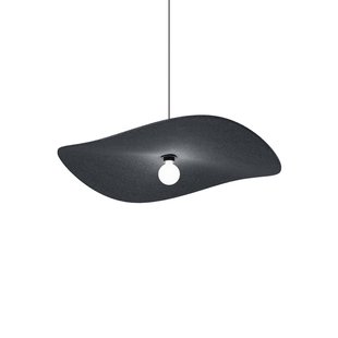 Wever & Ducré Lighting WEVER &amp; DUCRÉ Hanglamp Wave Soft 3.0 Vilt antraciet 100 cm