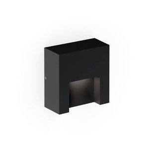 Wever & Ducré Lighting WEVER &amp; DUCRÉ LED buiten wandlamp Reto 0.8 matzwart
