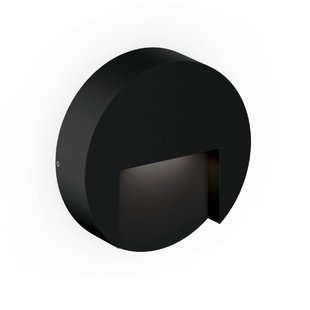 Wever & Ducré Lighting WEVER &amp; DUCRÉ LED buiten wandlamp Reto Round 1.3 matzwart