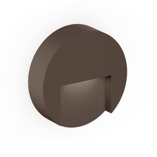 Wever & Ducré Lighting WEVER &amp; DUCRÉ LED buiten wandlamp Reto Round 1.3 bronskleurig