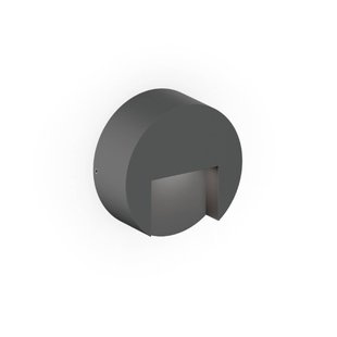 Wever & Ducré Lighting WEVER &amp; DUCRÉ LED buiten wandlamp Reto Round 0,8 antraciet