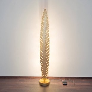 Holländer Vloerlamp PIETRO, goudkleurig, hoogte 152 cm, metaal, 6 x G4