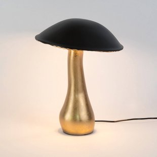 Holländer Tafellamp FORTUNELLO, zwart/goud, hoogte 40 cm, metaal 5xG4