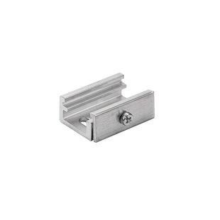 BRUMBERG plafondbevestiging voor ONETRACK-rail, mat aluminium