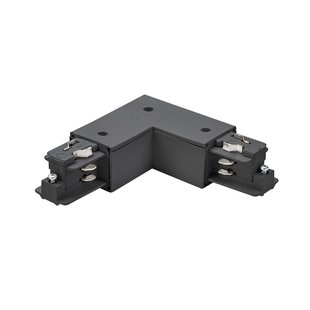 BRUMBERG hoekverbinder ONETRACK, zwart, aardedraad binnenin